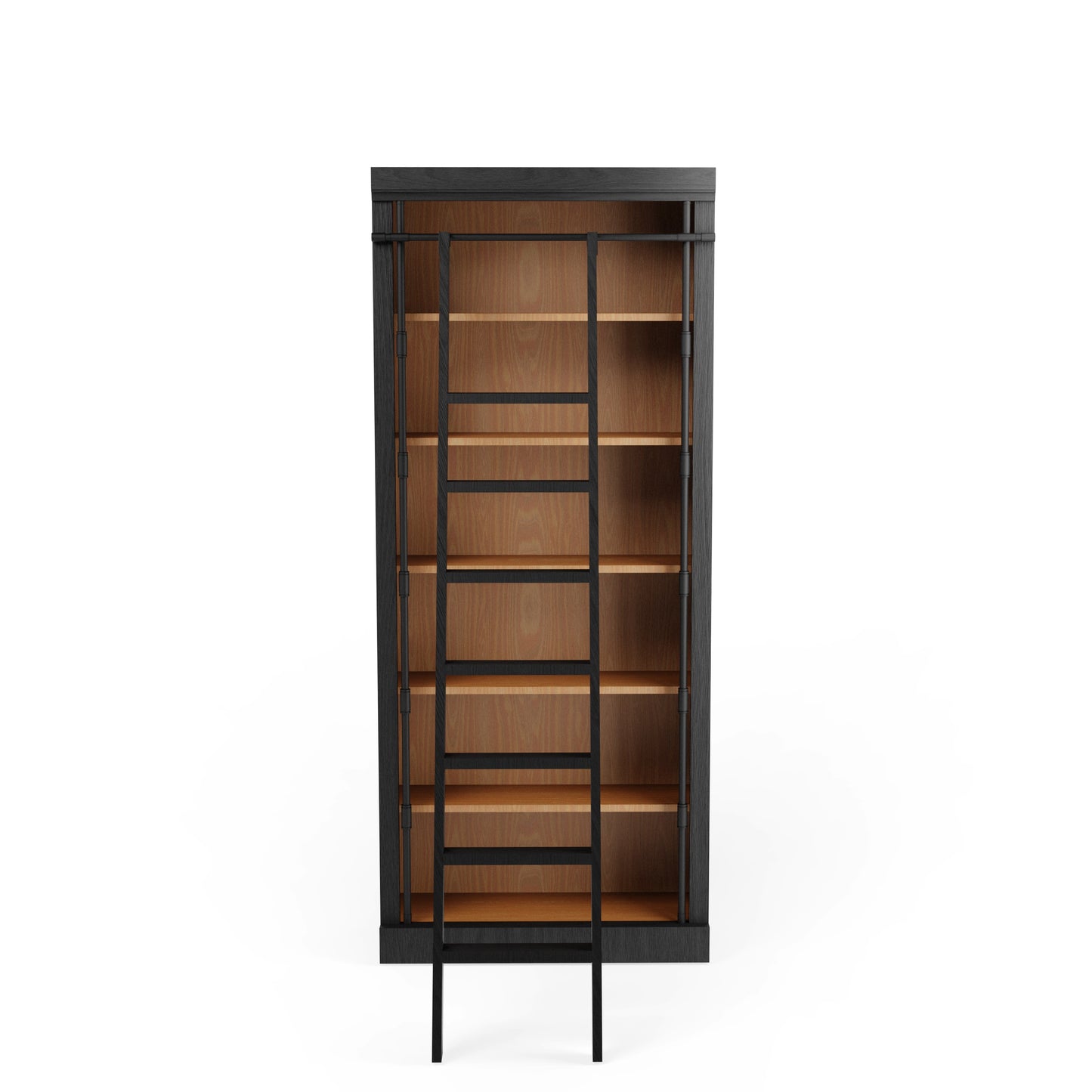 96 INCH BOOKCASE WITH LOVELAND INTERIOR & VAIL EXTERIOR