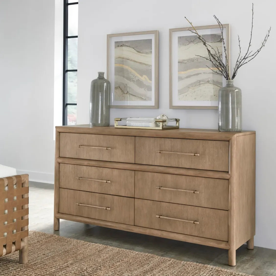 Dorsey Six Drawer Dresser in Granola
