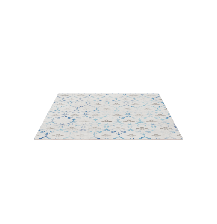 Leilani Damask Beige Blue